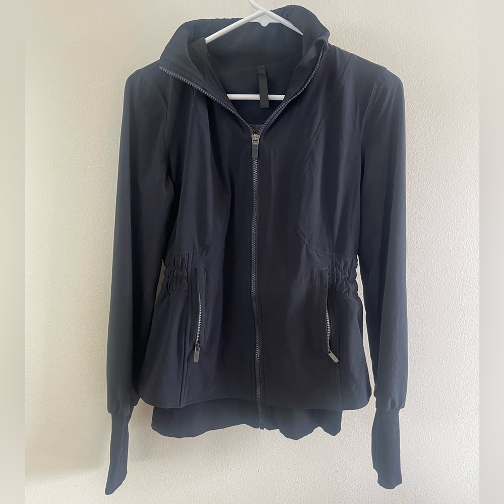 Black lululemon zip up jacket